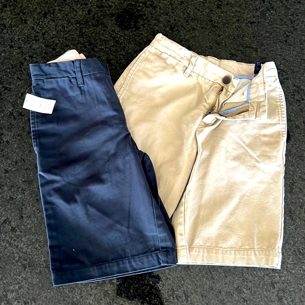2 Pairs Boys Gap Uniform Shorts